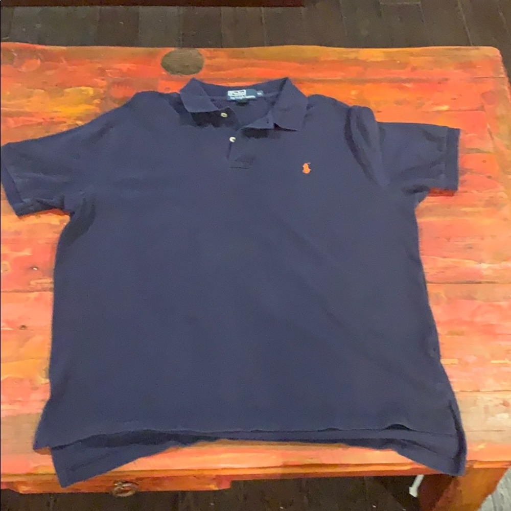 Used Navy Blue Polo Ralph Lauren Collared Shirt